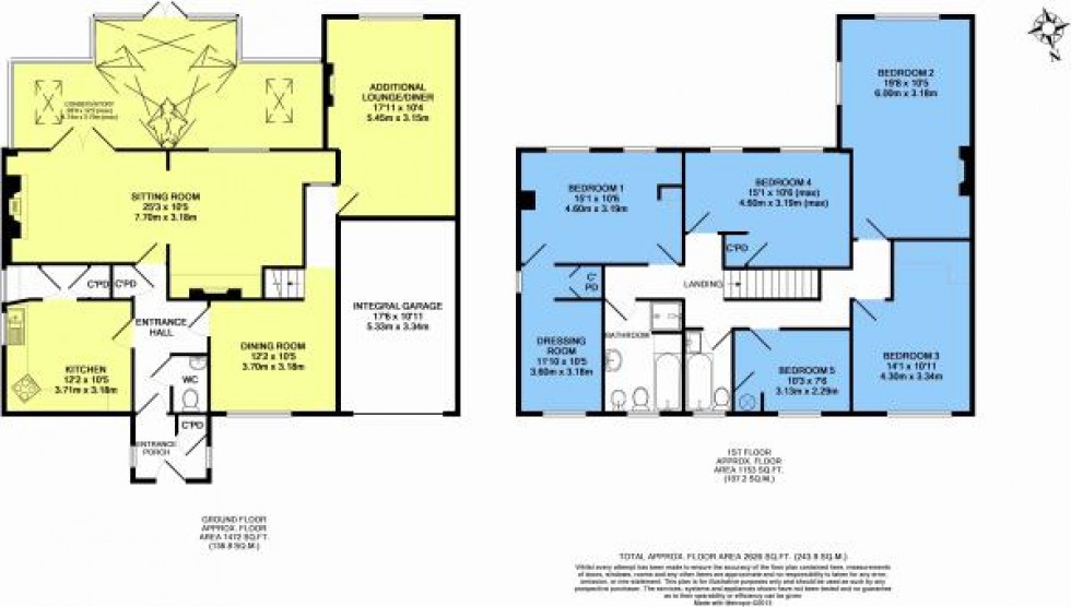 Floorplan for Calstock, Cornwall