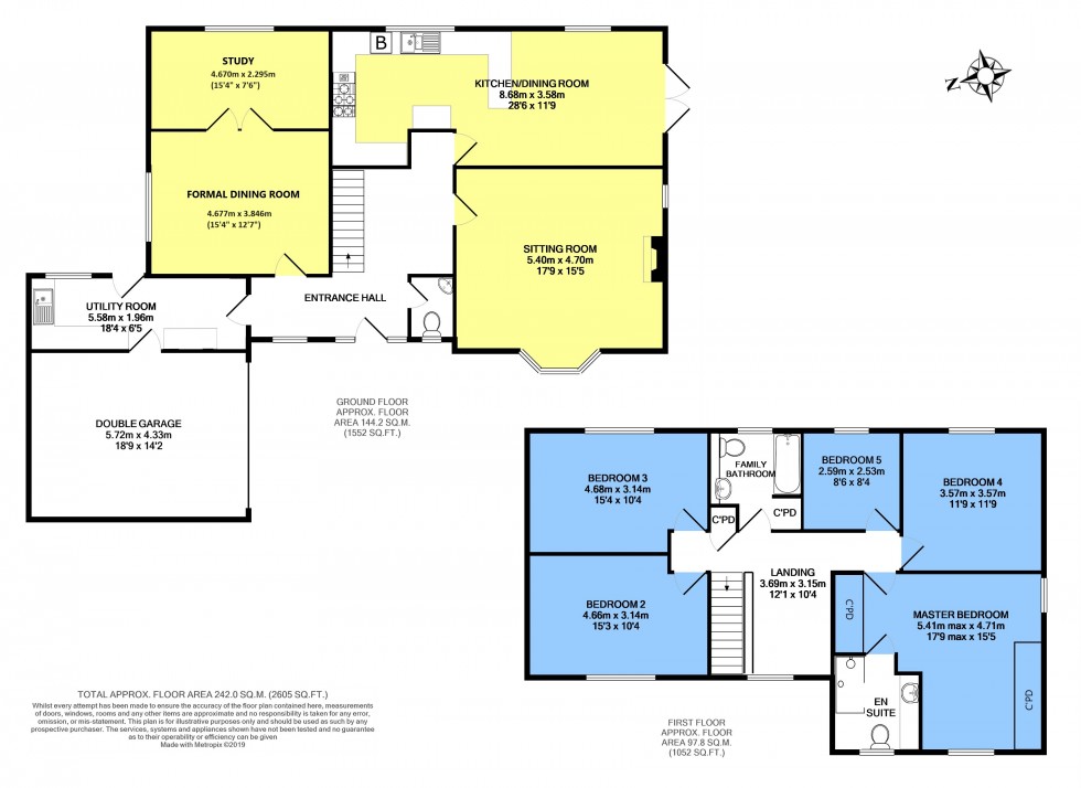 Floorplan for Deer Leap, Tavistock 