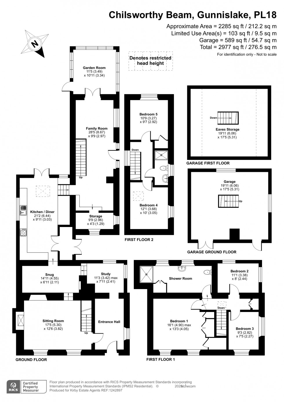 Floorplan for Chilsworthy, Gunnislake