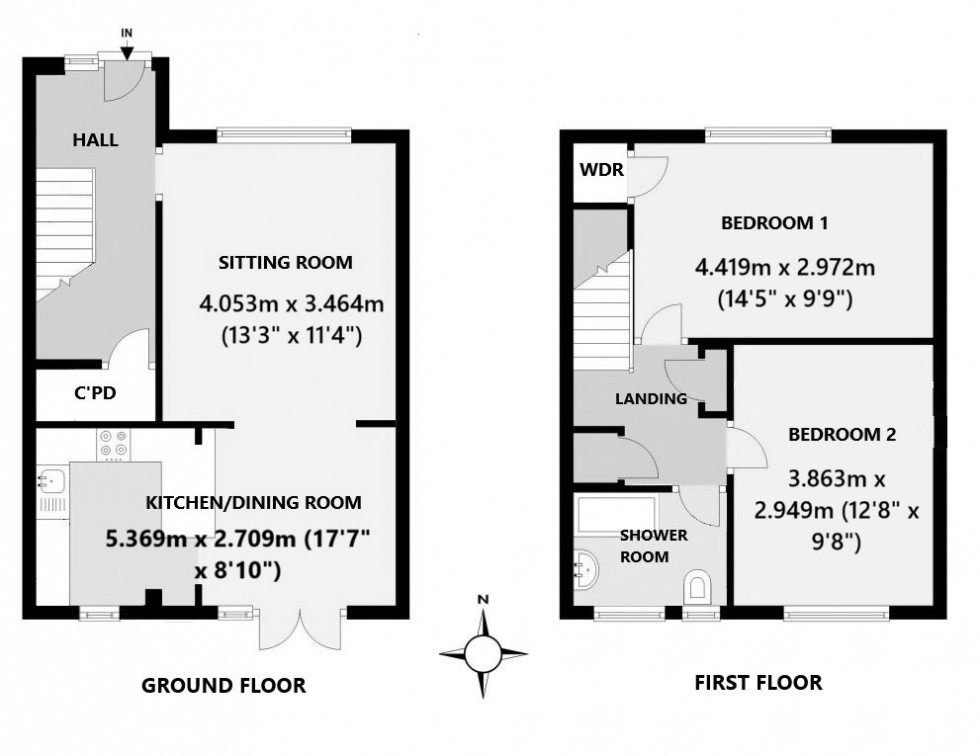Floorplan for Buckland Monachorum, Yelverton