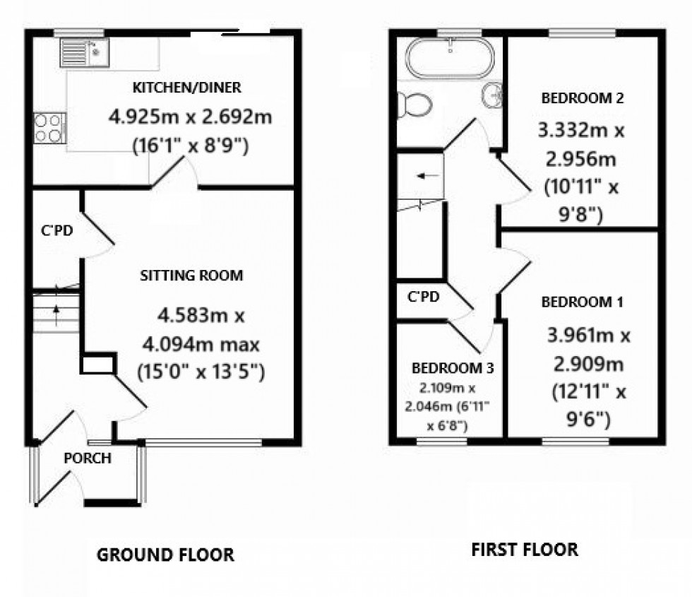 Floorplan for Tavistock